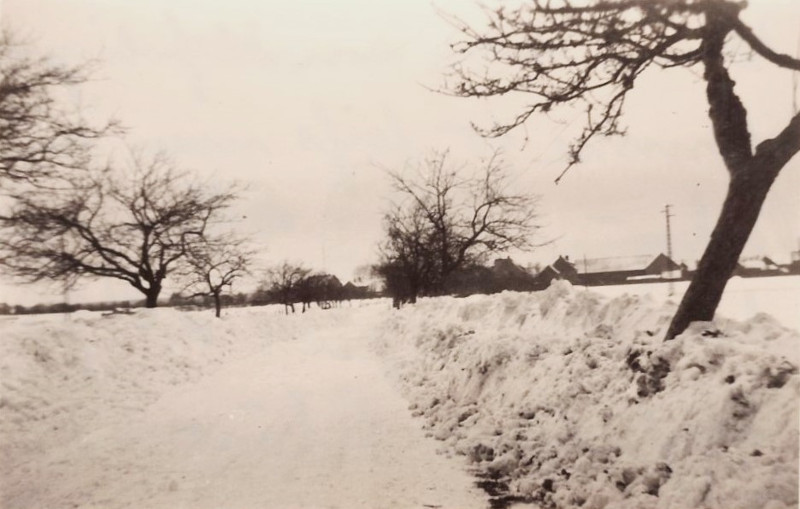 Hochschnee in der Weferlinger Straße im Februar 1963