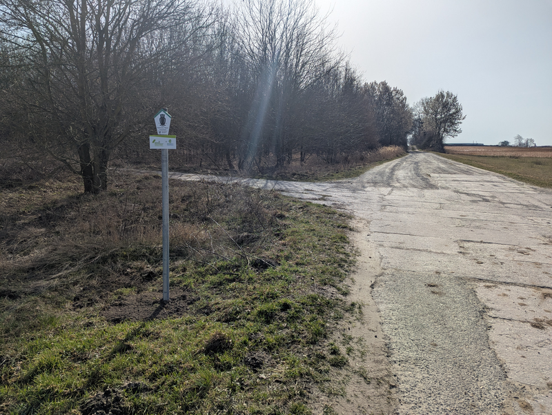 Hinweisschild Richtung Grasleben